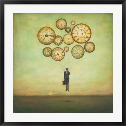 Framed Waiting for Time to Fly Print