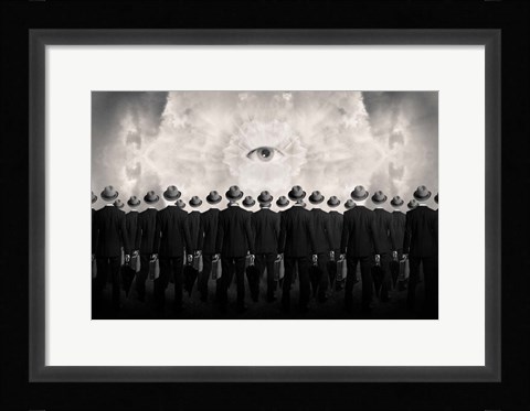 Framed Drones Print