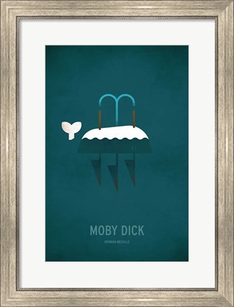 Framed Moby Dick Minimal Print