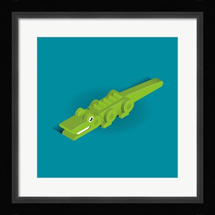 Framed Crocodile Print