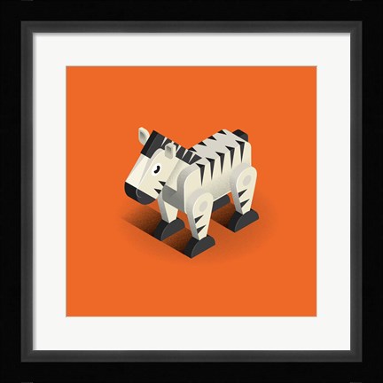 Framed Zebra Print