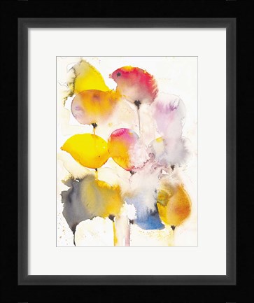 Framed Leaves Falling II Print