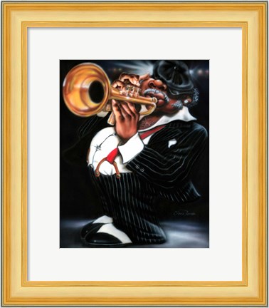 Framed Jazzman Papa Joe Print