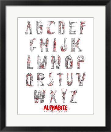 Framed Alphabite Print