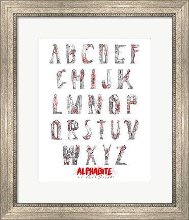 Framed Alphabite Print