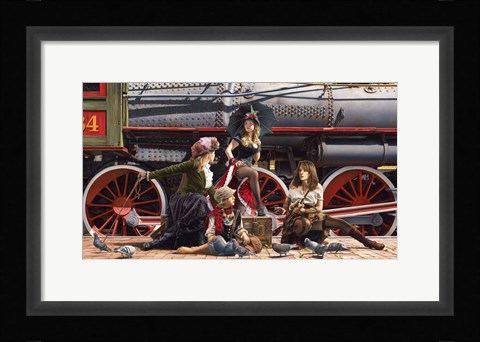 Framed Last Train for the Coast Print