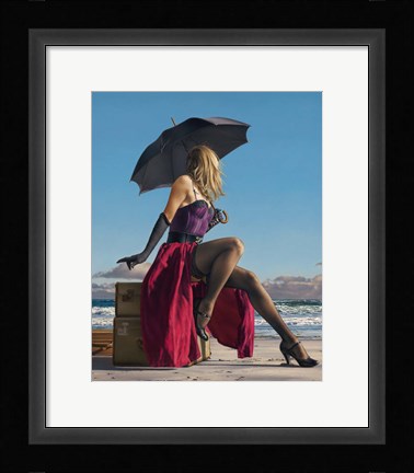 Framed On Crescent Beach Print