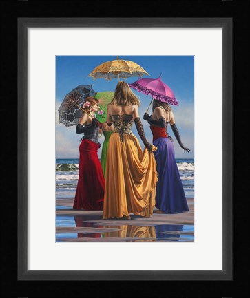 Framed Parasols Print