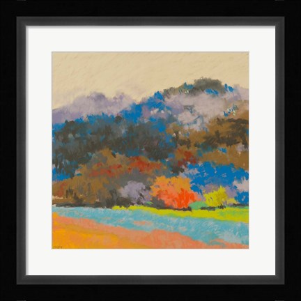 Framed Fox Farm Woods 3 Print