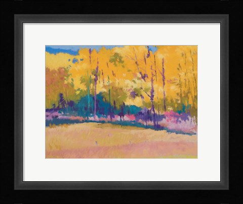Framed Yellow Trees Print