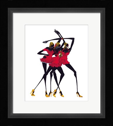 Framed Little Red Dress Print