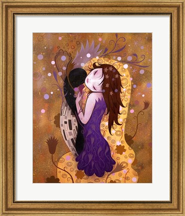 Framed After the Kiss Print