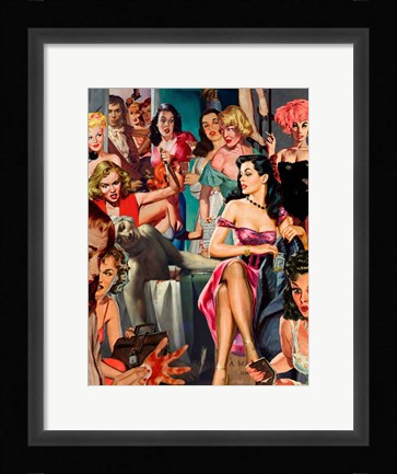 Framed Artist in Hallway Print