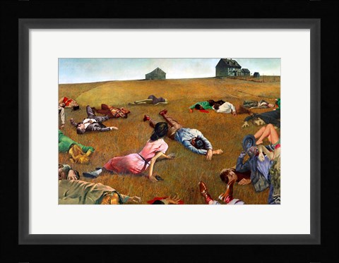 Framed Christina Stands Her Ground Print