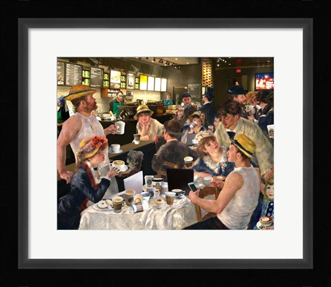 Framed Luncheon of the Cappuccino Party Print