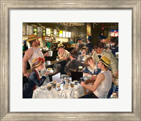 Framed Luncheon of the Cappuccino Party Print