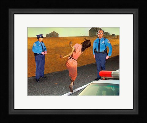 Framed Random Testing Print