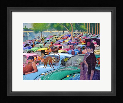 Framed Sunday Afternoon, Looking for the Car Print