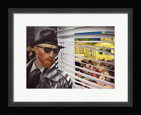 Framed Yellow House, Grizzly Season Print