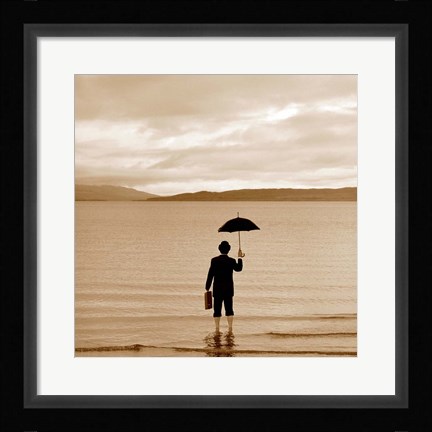 Framed Incident at Loch Ness Print