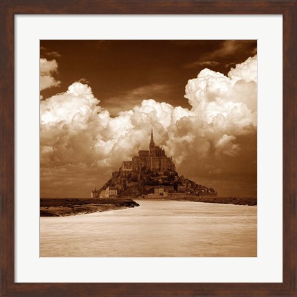 Framed Mont San Michel Print