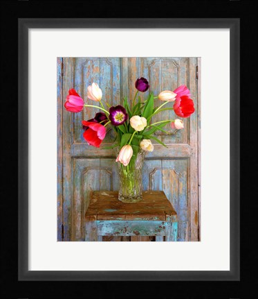 Framed Tulips, Mexico Print