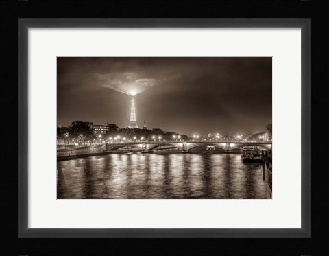 Framed Paris Night Print