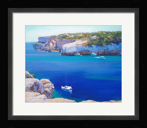 Framed Cala Llombards Print