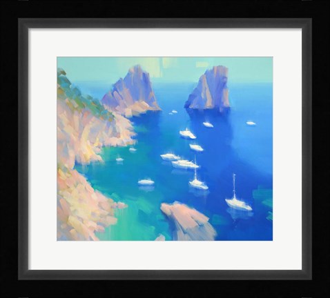 Framed Capri II Print