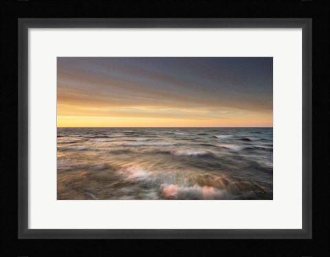Framed Lake Superior Waves Print