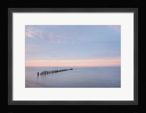 Framed Lake Superior Old Pier II Print