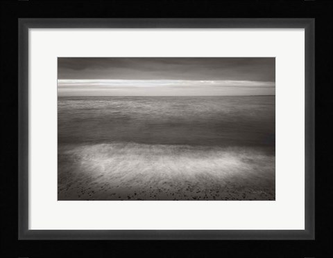 Framed Lake Superior Beach II BW Print
