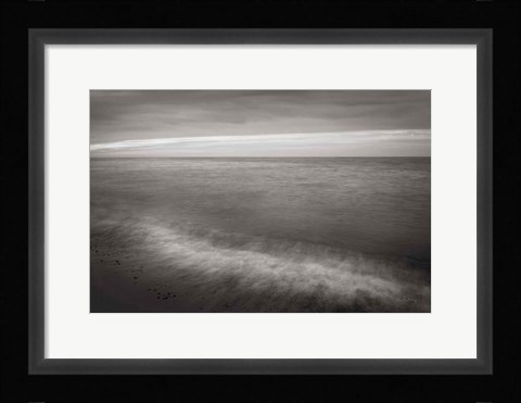 Framed Lake Superior Beach I BW Print