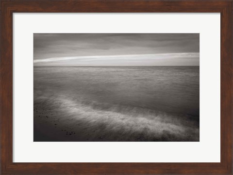 Framed Lake Superior Beach I BW Print