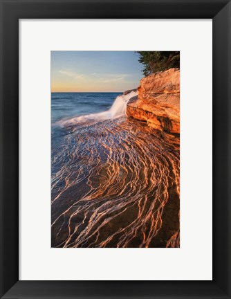 Framed Pictured Rocks Michigan I Print