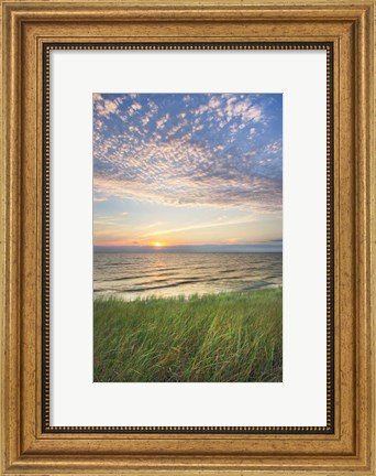 Framed Lake Michigan Sunset I Print