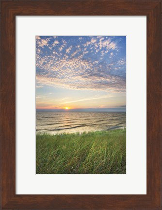Framed Lake Michigan Sunset I Print