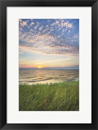 Framed Lake Michigan Sunset I Print