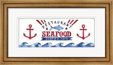 Framed Seafood Shanty X Print