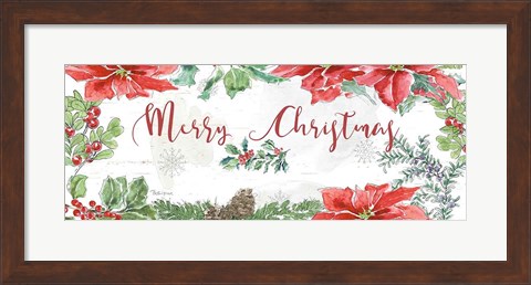 Framed Farmhouse Holidays Merry Christmas Print