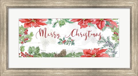 Framed Farmhouse Holidays Merry Christmas Print