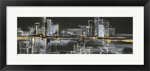 Framed Urban Gold II Print