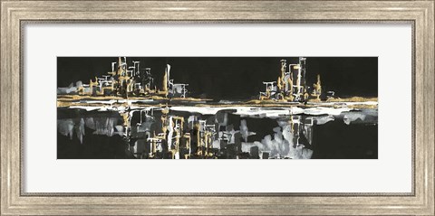 Framed Urban Gold I Print