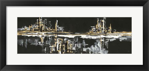 Framed Urban Gold I Print
