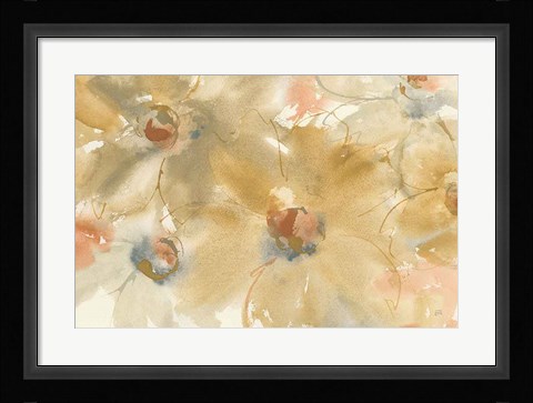 Framed Neutral Blooms Print