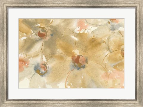 Framed Neutral Blooms Print