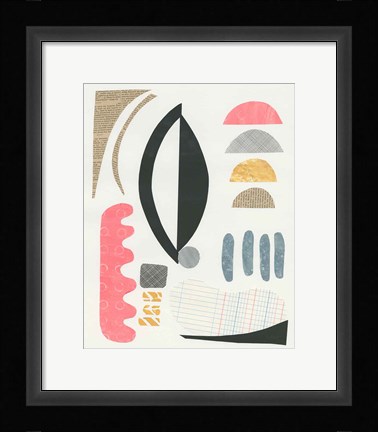 Framed Mixed Shapes II Print