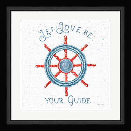 Framed Nautical Life V No Stripes Print