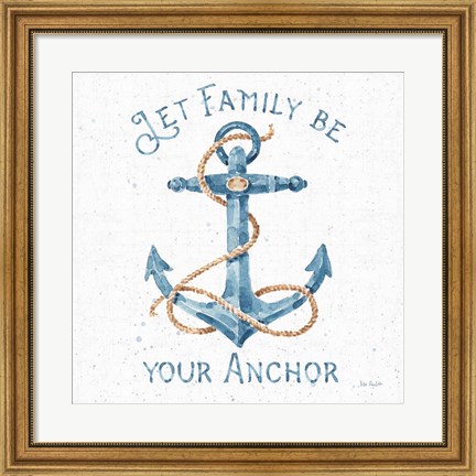 Framed Nautical Life IV No Stripes Print