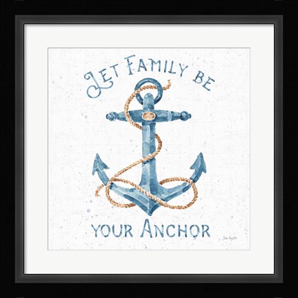 Framed Nautical Life IV No Stripes Print